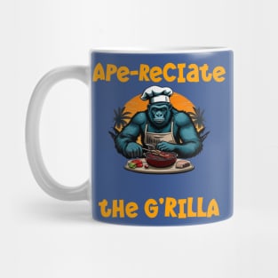 Appreciate The G'rilla Master BBQ Griller Fun Pun Mug